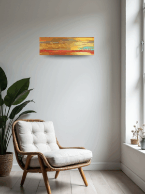 S'élancent les âmes- Peinture 20x50cm