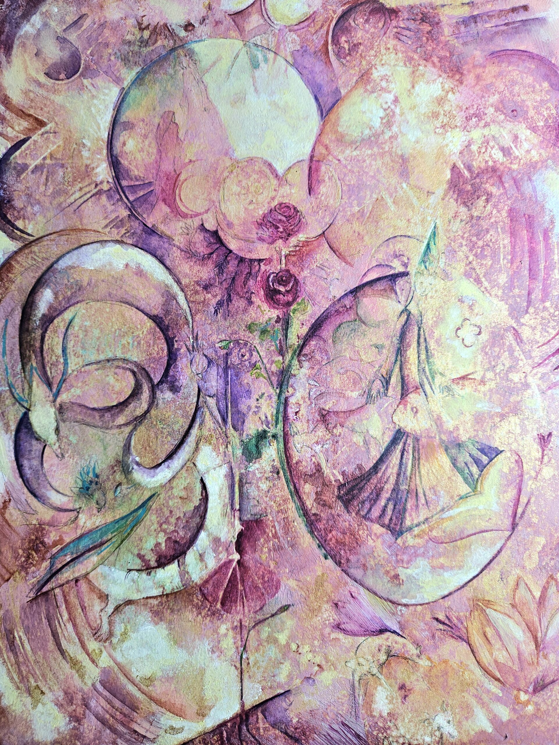 Peinture Univers "L'éclosion"