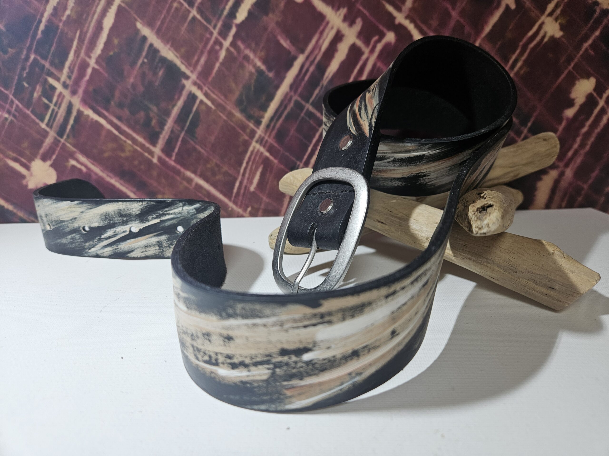 Ceinture en cuir - L'arrachée | VENDUE – Image 3
