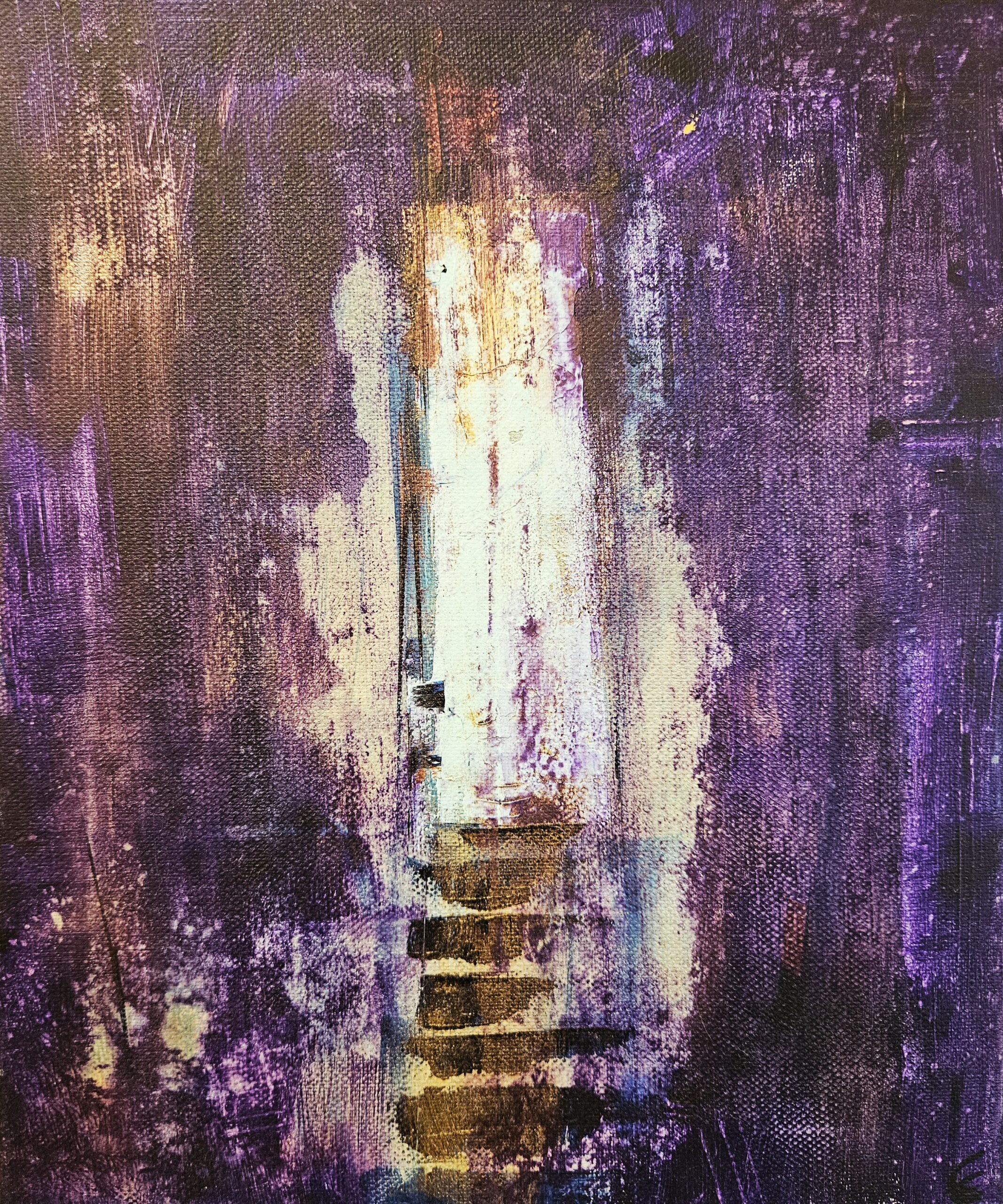 Peinture 20cm x 30cm- De l'avancée – Image 3