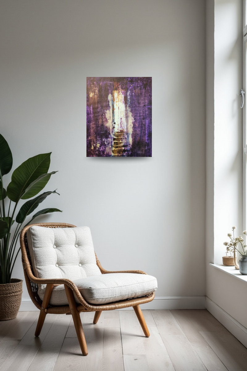 Peinture 20cm x 30cm- De l'avancée – Image 2