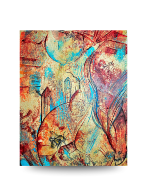 Peinture Univers -Écoute la sagesse de la terre I VENDUE