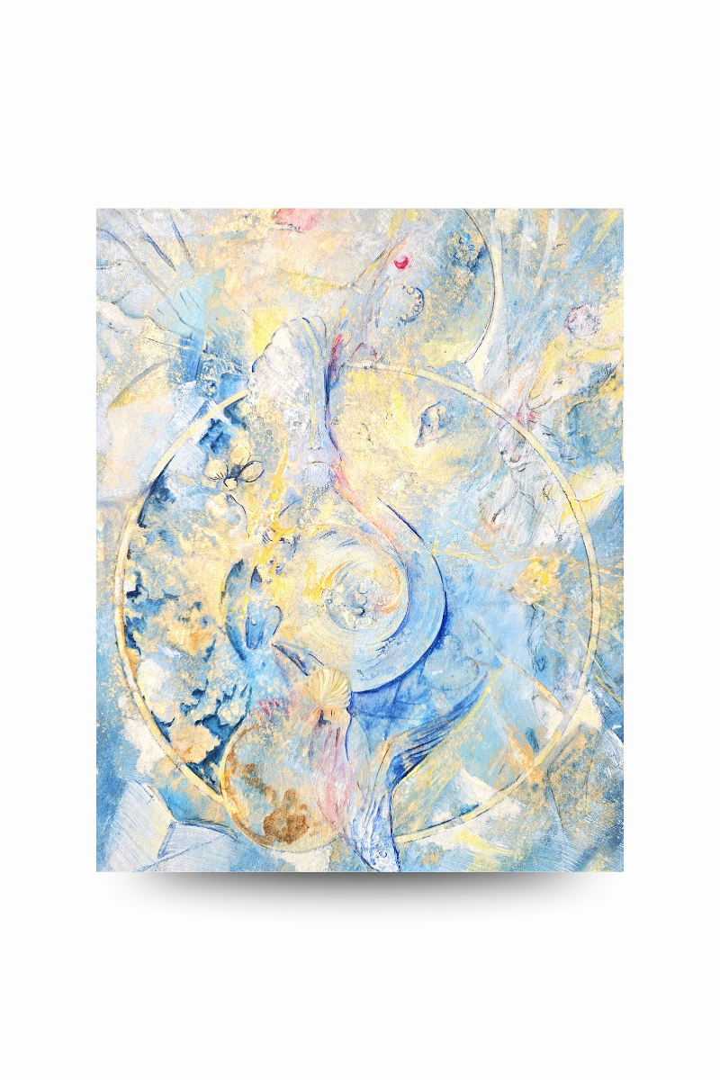 Peinture Univers -La clé du temps